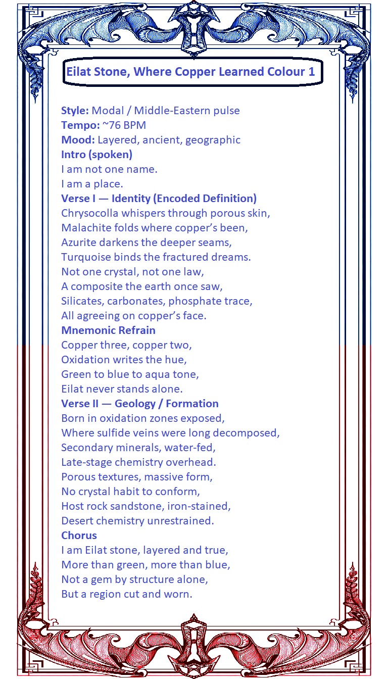 Storiedigemme Eilat Stone, Where Copper Learned Colour 1